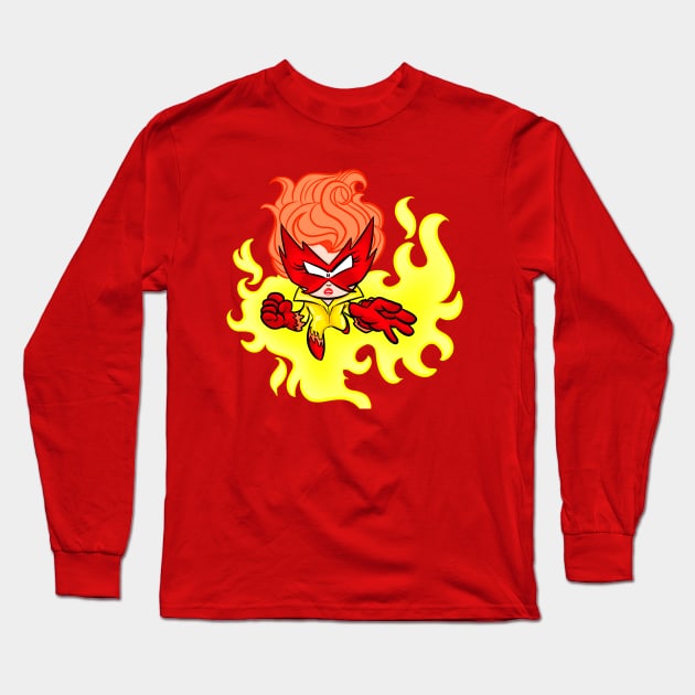 FireyCutie Long Sleeve T-Shirt by BeefcakeBoss